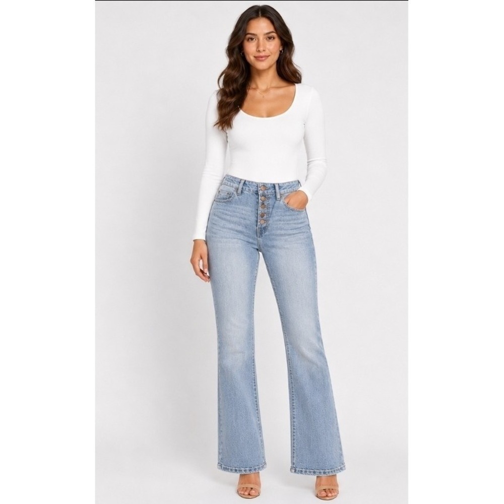 Boom Boom jeans NWT Los Angeles Boot Cut Cropped Sz 5 Waist 26 Excellent L300